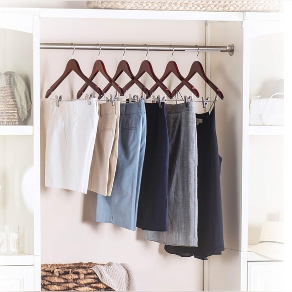 High grade cherry wood suit hangers (NWOT) - Picture 5 of 6